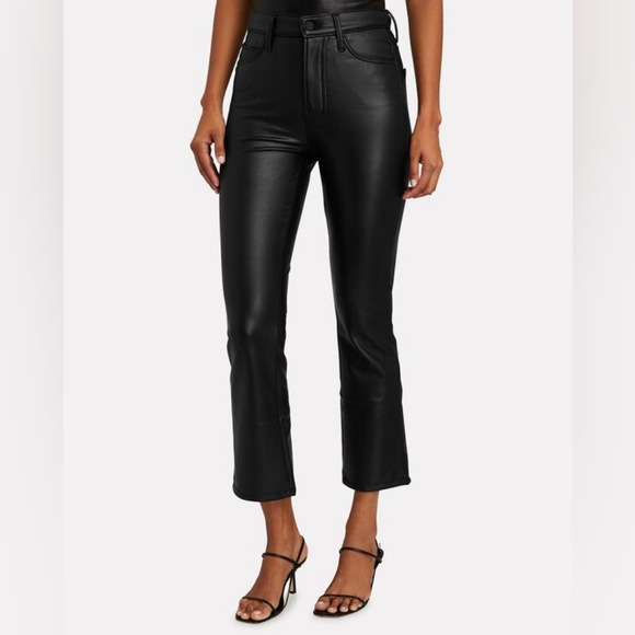 MOTHER Pants - Mother The Insider Ankle Faux Show Leather Pants 29